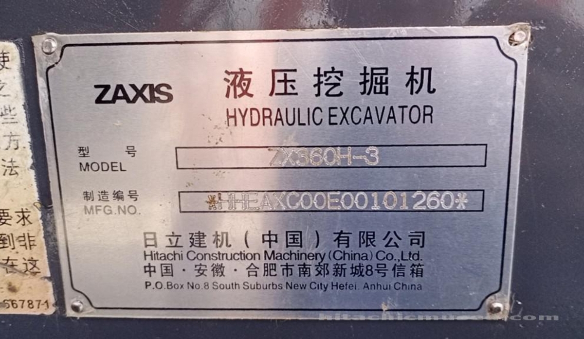 日立挖掘机ZX360H-3_2020年出厂6809小时  